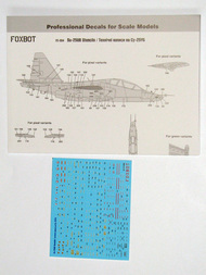  Foxbot Decals  1/72 Stencils for Sukhoi Su-25UB FBOT72034