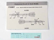  Foxbot Decals  1/72 Soviet Missile R-27ER/ET (AA-10 Alamo) & AKU-470 Stencils (Var.1) FBOT72043