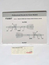 Soviet Missile R-27ER/ET (AA-10 Alamo) & AKU-470 Stencils (Var.2) #FBOT72044