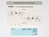  Foxbot Decals  1/72 Missile AIM-54A Phoenix Stencils FBOT72065