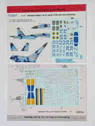 Ukrainian Sukhoi Su-27 and Su-27UB with Flora camouflage AND data #FBOT72076T