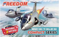  Freedom Model Kits  NoScale Compact Series - ROCAF F-104 TF-104 RF-104 Starfighter [3 kits] FDK162702