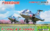  Freedom Model Kits  NoScale Lockheed F-104J & F-104DJ Starfighter (Compact Series ) Includes 2 kits FDK162703