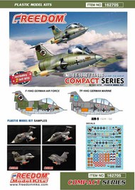  Freedom Model Kits  NoScale Compact Series - F-104G & TF-104 Starfighter [2 kits]* FDK162705