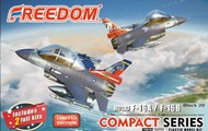  Freedom Model Kits  NoScale Compact Series - F-16A & F-16B Block 20 Falcon [2 kits] FDK162709