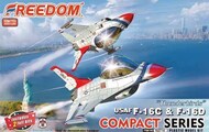  Freedom Model Kits  NoScale Compact Series - USAF Thunderbirds F-16C / F-16D Falcon [2 kits] - Pre-Order Item FDK162714
