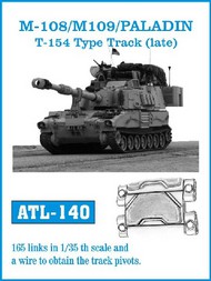  Friulmodel  1/35 M108/109/ Paladin T154-Type Late Track Set (165 Links) FRIATL140