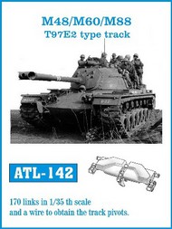 Friulmodel  1/35 M48/60/88 T97E2 Type Track Set (170 Links) FRIATL142