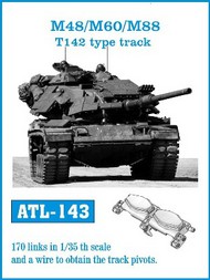  Friulmodel  1/35 M48/60/88 T142 Type Track Set (170 Links) FRIATL143