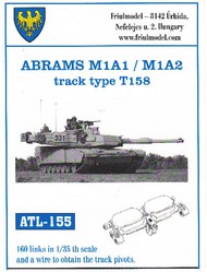 Abrams M1A1/M1A2 Type T158 Track Set (160 Links) #FRIATL155