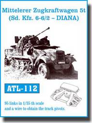  Friulmodel  1/35 Middle Zugkraftwagen 5t (Sd.Kfz.6-6/2 Diana) Track Link Set (95 Links) FRIATL112