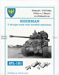  Friulmodel  1/35 Track Link Set - Sherman T-48 Type with Duckbill Extension FRIATL191