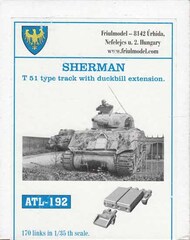 Track Link Set - Sherman T-51 Type with Duckbill Extension #FRIATL192