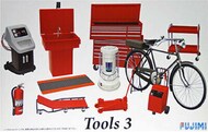 Garage Tools Set #3 (Jack, Heater, Tool Chest, Bike, etc.)1/24 #FJM113739