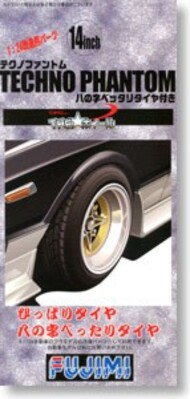  Fujimi  1/24 Techno Phantom 14 Tire & Wheel Set (4) FJM19338