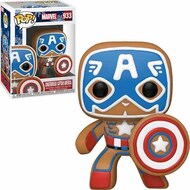  Funko Pop  NoScale Marvel Holiday Gingerbread Captain America Pop! Vinyl Figure FU50657