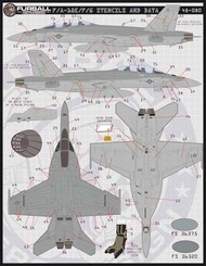 Boeing F/A-18E F/A-18F F/A-18G Super Hornet Stencils and Data* #FBD48080