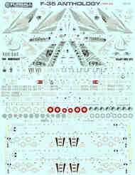 Lockheed-Martin F-35A Lightning II Anthology Joint Strike Fighters x 21 schemes Part VII #FBD48101