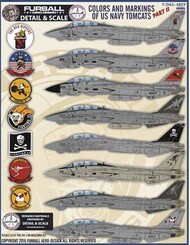 Colors and Markings of US Navy Grumman Tomcats Part II #FBDS4809