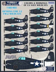  Furball Aero-Design  1/48 'Colors and Markings of US Navy Grumman Wildcats Part 1 FBDS4822