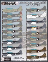 Colors & Markings of U.S. SBD's #FBDS4827