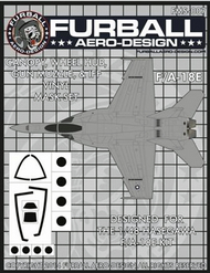  Furball Aero-Design  1/48 Boeing F/A-18E Super Hornet Vinyl Mask Set FMS007