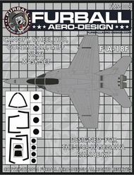  Furball Aero-Design  1/48 Boeing F/A-18F Super Hornet Vinyl Mask Set FMS008