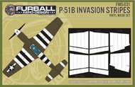 North-American P-51B Invasion Stripes Masks #FMS031
