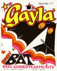  GAYLA INDUSTRIES  NoScale 42"x22" Baby Bat Delta Wing Kite GAY111