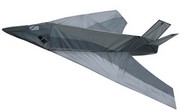  GAYLA INDUSTRIES  NoScale 41"x40" Stealth Fighter 3-D Nylon Kite GAY1328