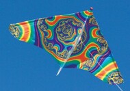  GAYLA INDUSTRIES  NoScale 42"x22" Sky Dye Swirl Trendsetter Delta Wing Kite GAY146