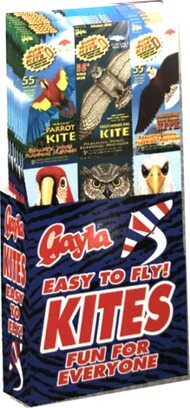  GAYLA INDUSTRIES  NoScale Assorted 55" Wildlife Wing Flapper Kites Display (24 Total) GAY5452