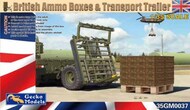 Gecko Models  1/35 British Ammo Boxes & Transport Trailer (New Tool) GKO350037
