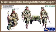 M53 Scooter Cushman w/John wood M3A4 Utility Hand Cart Mod 1943 & 3 US Paratroopers (New Tool) #GKO350041