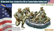US Navy Seals Team in Action 90s (6) w/Combat Rubber Raiding Craft (New Tool) #GKO350060