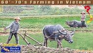 1960-70s Farming in Vietnam Civilians (2) & Water Buffalos (2) #GKO350107