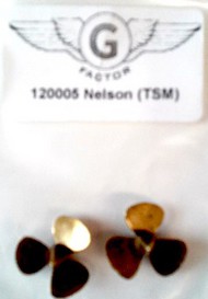  G-Factor  1/200 British Nelson Brass Propellers for TSM (2) GFM120005