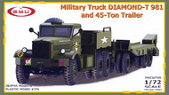  GMU Models  1/72 Diamond-T 981 Military Truck & 45-Ton Trailer (Boxed) (New Tool) - Pre-Order Item GMU72004