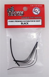 Black Prewired Distributor w/Aluminum Plug Boot Material #GOF16001