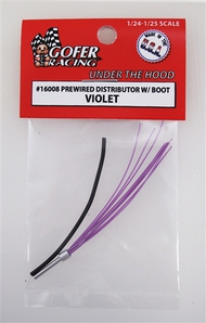  Gofer Racing  1/24-1/25 Violet Prewired Distributor w/Aluminum Plug Boot Material GOF16008