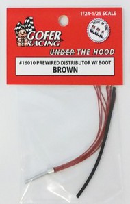  Gofer Racing  1/24-1/25 Brown Prewired Distributor w/Aluminum Plug Boot Material GOF16010