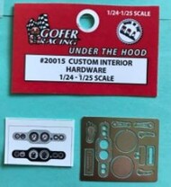 Gofer Racing  1/24-1/25 Photo-Etch Custom Interior Hardware w/Decal Panel GOF20015