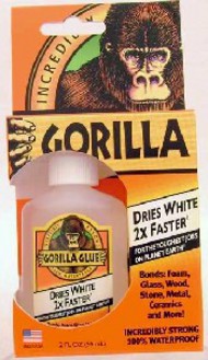 2oz Bottle Dries White Gorilla Glue 10pc Counter Display #GGU52012