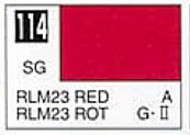 Solvent-Based Acrylic Semi-Gloss Red RLM23 10ml Bottle #GUZC114