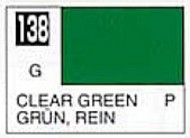 Solvent-Based Acrylic Gloss Clear Green 10ml Bottle #GUZC138
