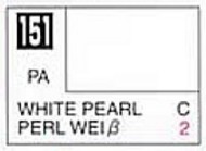 Solvent-Based Acrylic White Pearl 10ml Bottle #GUZC151