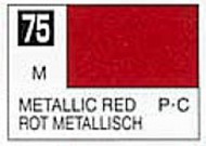 Solvent-Based Acrylic Metallic Red 10ml Bottle #GUZC075
