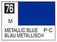 Solvent-Based Acrylic Metallic Blue 10ml Bottle #GUZC076