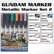 GMS125 Gundam Metallic Marker Set of Six #2 GSI GUZGMS125