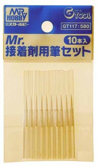 Fine Brush Set for use with Mr Cement Square Bottles (10 pcs) #GUZGT117